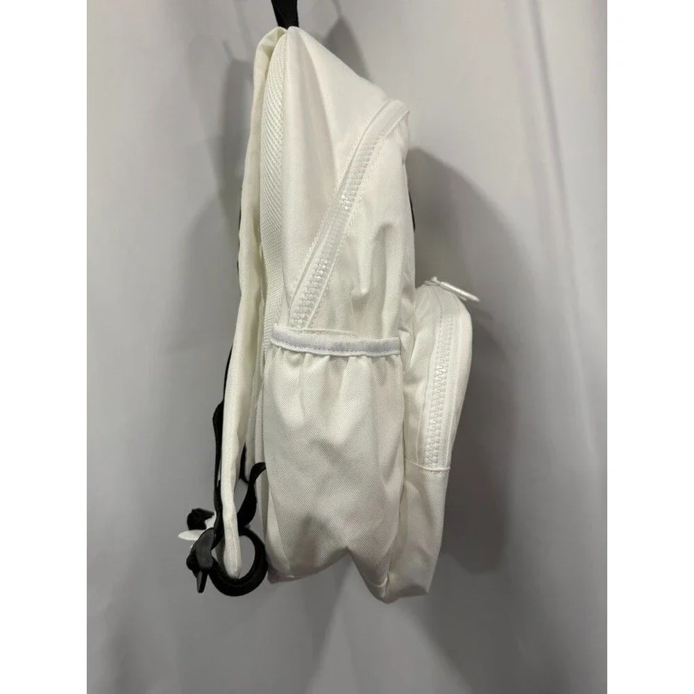 Crocs White Backpack Nylon Charms New With Tags